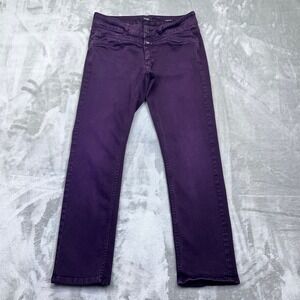 CLOSED Starlet Purple Jeans Made in Italy Denim Pants Trousers Sz 27 Grunge Boho